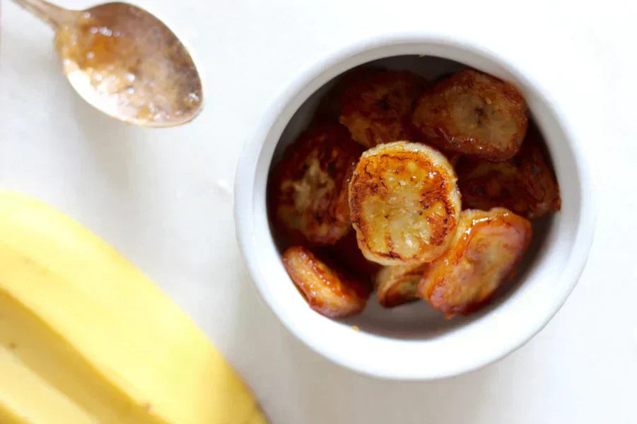 Caremalised Honey Bananas