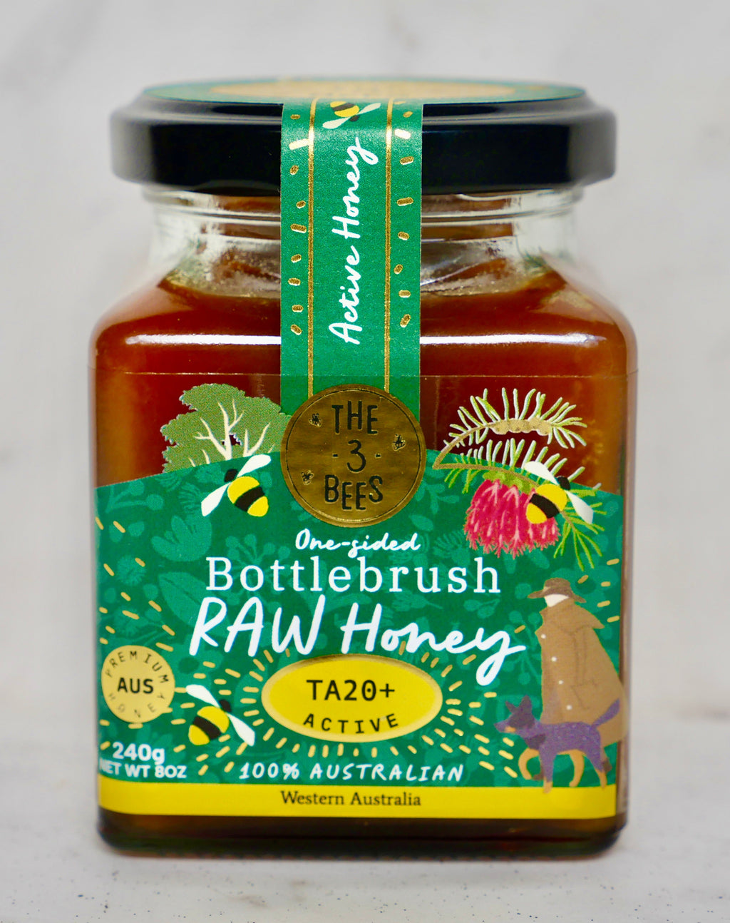 One Sided Bottle Brush Honey